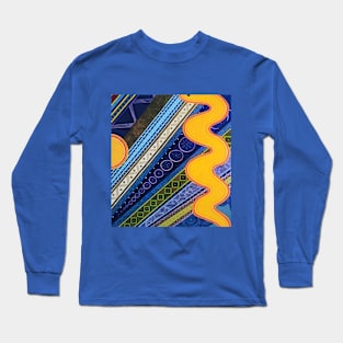 An Intricate Pattern Doodle Painting Long Sleeve T-Shirt